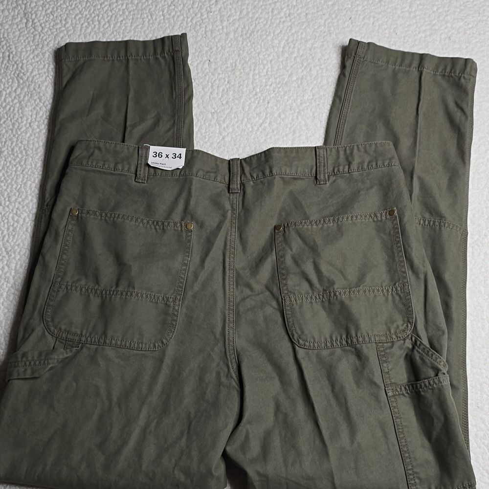 1328 NWT Alpine Design Men's Utility Pant Vintage Olive 36x34 - Picture 7 of 8